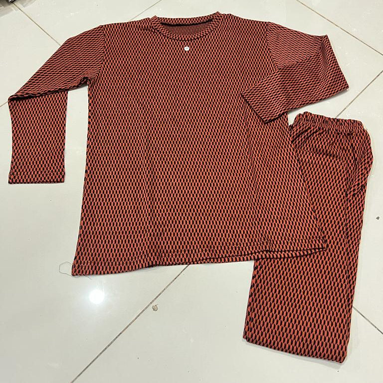 Check Pattern Loungewear Set For Women Stylish Design Smooth Comfort Easy Wear - Large