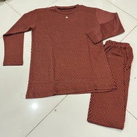 Check Pattern Loungewear Set For Women Stylish Design Smooth Comfort Easy Wear - Large