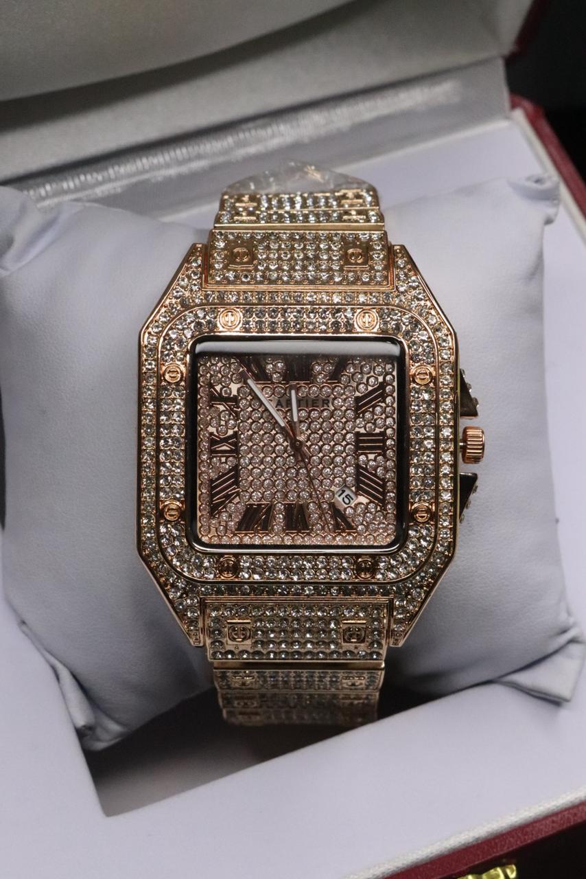 CTR Watch Stone Mens Striking Stone Finish Precision Quartz Comfortable Fit