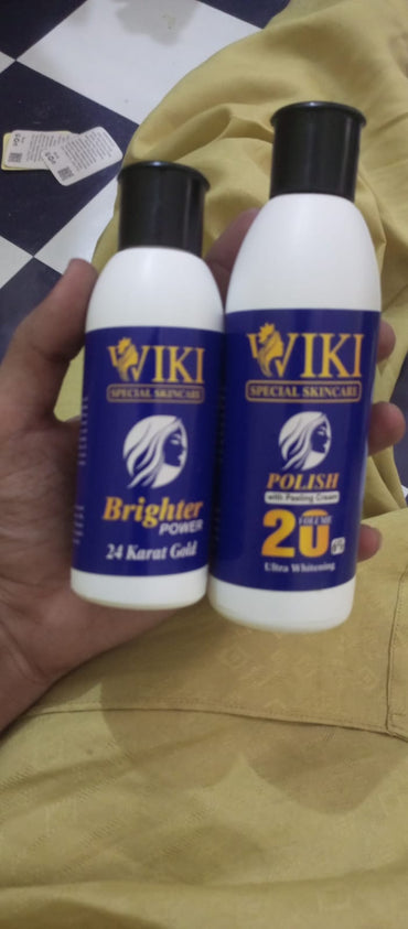 Viki Special Skincare Duo: Ultra Whitening 20 Volume Polish & 24K Gold Brighter Power Kit