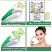 Ice Roller for Face & Eye Puffiness Relief, Cold Gel Ice Face Roller Massager - Ice Roller Cool Roller For Face Eye Body Facial Shaping Anti Wrinkle Ice Roller Massager Smooth Skin ( Random Color )