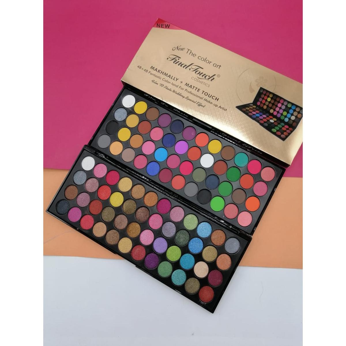 Final Touch Eyeshadow Palette | 96 Colors | Matte & Shimmer | Professional Makeup Kit
