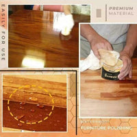 Mintiml™ 100% Natural Beeswax Furniture Polish & Wood Seasoning Wax (80g) – Restores, Cleans, and Protects Wood Tables, Cabinets & Floors