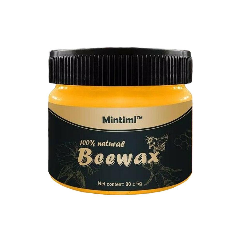 Mintiml™ 100% Natural Beeswax Furniture Polish & Wood Seasoning Wax (80g) – Restores, Cleans, and Protects Wood Tables, Cabinets & Floors