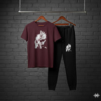High-Quality Black Track Suit Cartoon Anime Streetwear - Gojo Satoru Edition Large