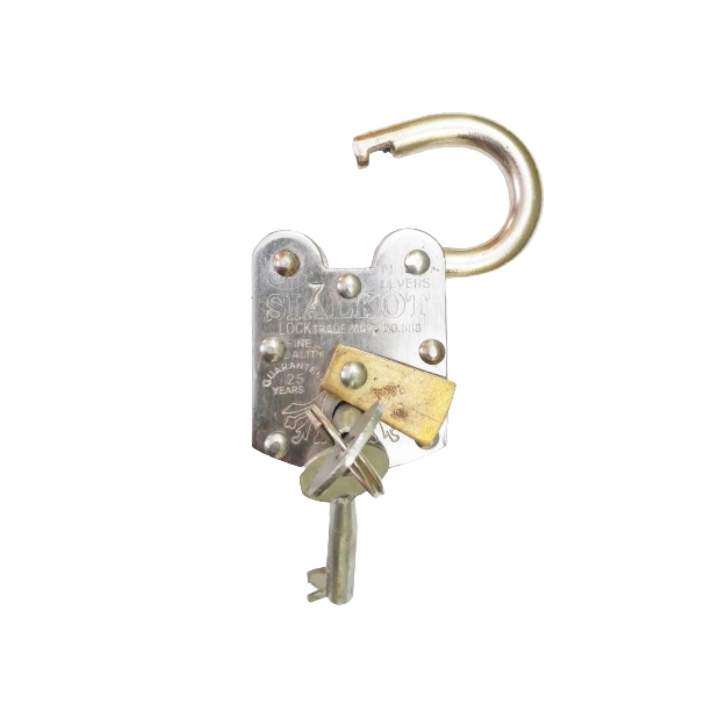 Heavy Duty Pad Lock | Desi Lock with 2 Keys | Strong Security for Doors, Cabinets & Home Safety