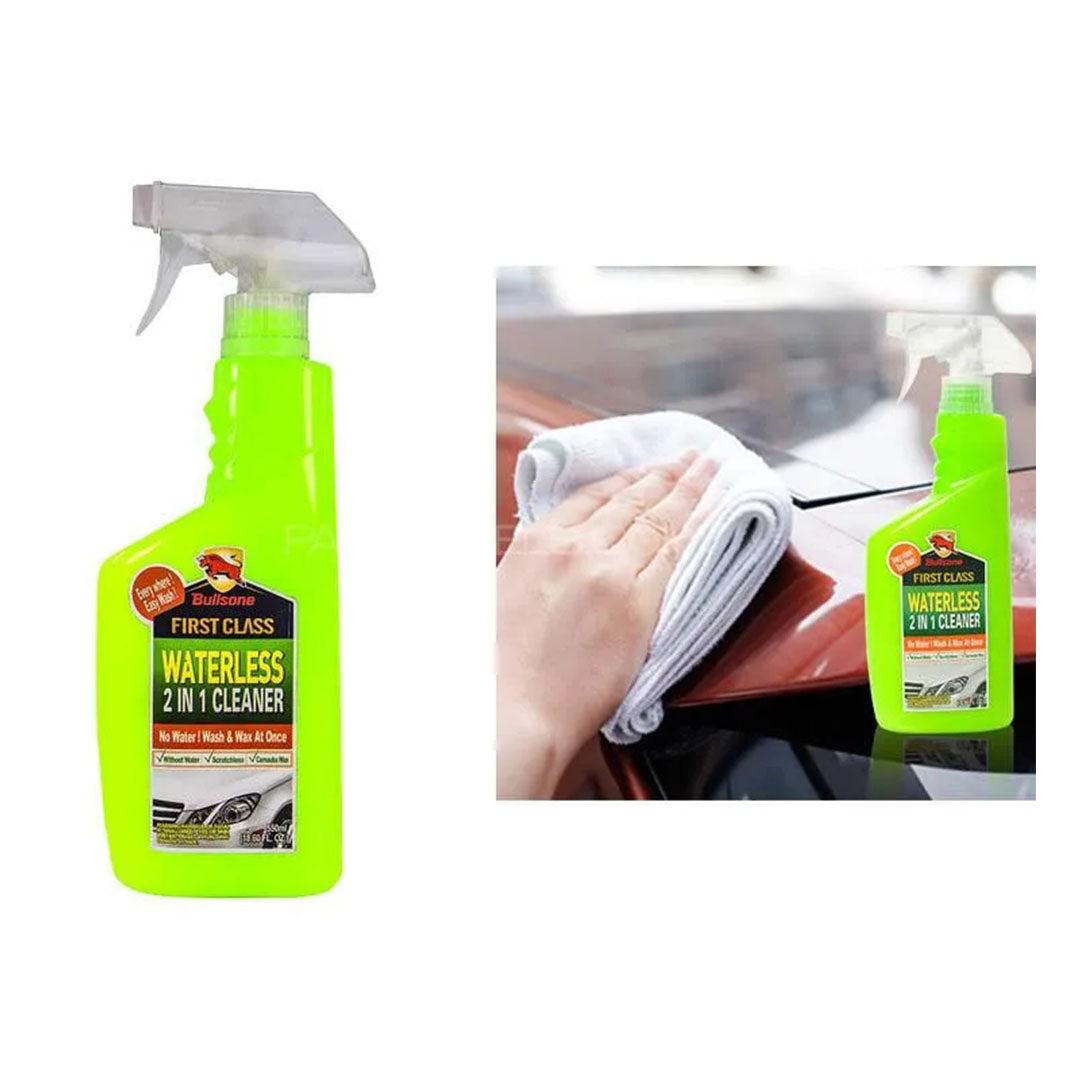 Waterless Wash & Wax Spray, Waterless Car Shampoo Bullsone Multi Purpose Cleaner -550ML-