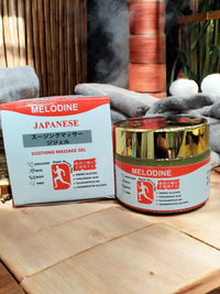 MELODINE Japanese Soothing Massage Gel – Muscle & Joint Pain Relief Cream for Shoulder, Neck, Back & Knee – Fast-Absorbing Herbal Formula (Buy 1 GET 1 FREE)
