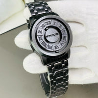 Black Stainless Steel Magnetic Ball Watch Providing Modern Design Everyday Style Support - With Box