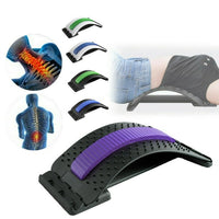 Chiropractic Magic Back Stretcher | Lumbar Massage Support | Spine Pain Relief | Posture Corrector