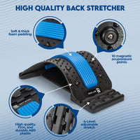 Chiropractic Magic Back Stretcher | Lumbar Massage Support | Spine Pain Relief | Posture Corrector