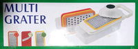 5-in-1 Multi Grater & Mandoline Slicer with Storage Box – Stainless Steel Blades Vegetable & Fruit Cutter