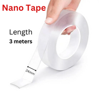 Nano Tape Double Side Tape | Washable Reusable Tape (3 Meter)