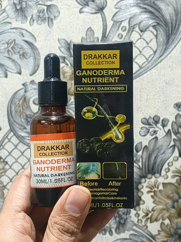 Drakkar Ganoderma Hair Serum | Ultimate Nutrient & Shine Therapy | Healthy Hair Boost & Repair Serum | 30gm