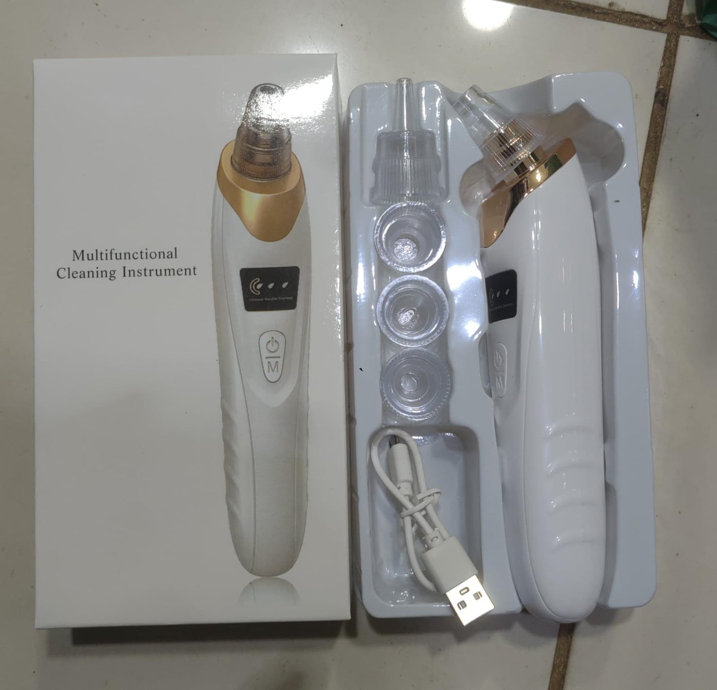 Face Vacuum Suction Blackhead Remover Pore Cleaner Electric Deep Cleansing Tool For Nose And Face
