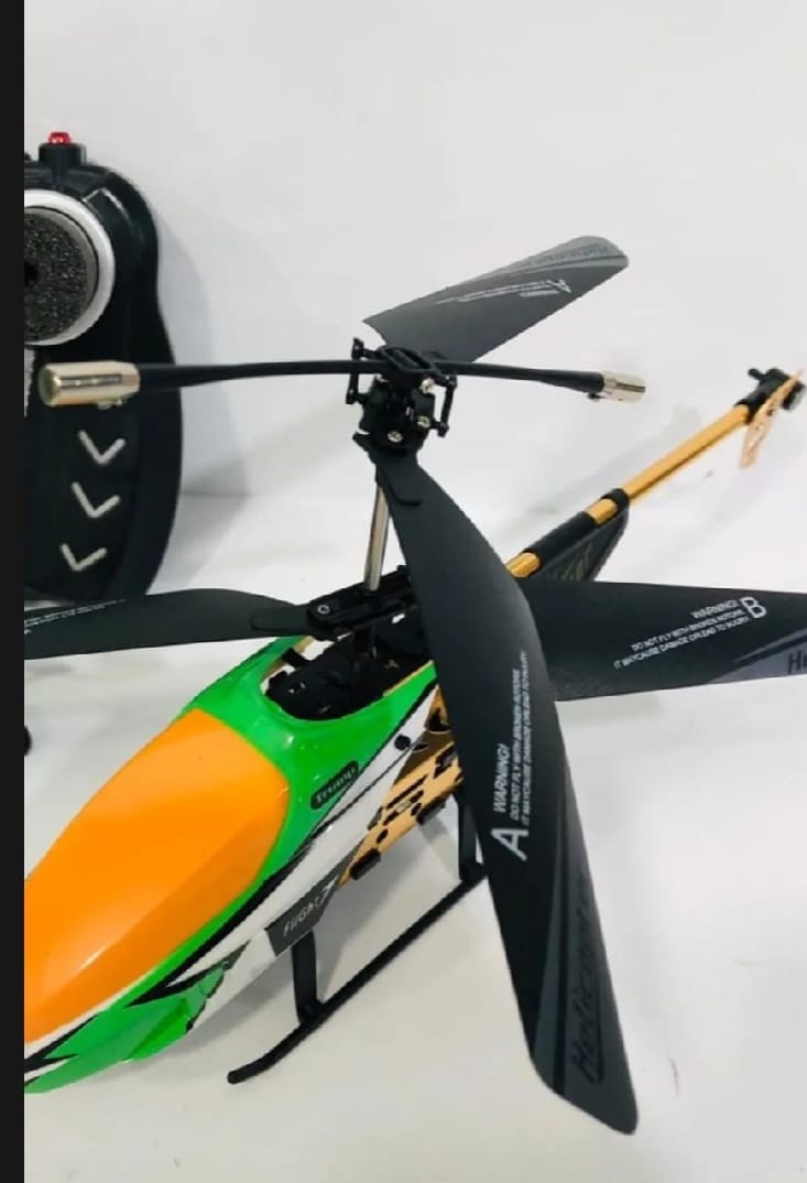 Remote Control Helicopter RFD‑018 | 2D Full Flight | Rechargeable Li‑Po Battery | Night Light Feature (Random Colour)