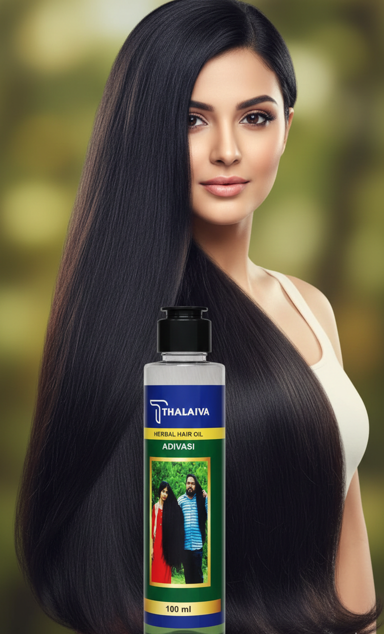 Thalaiva Adivasi Herbal Hair Oil – Strength & Growth Formula | Natural Hair Therapy for Hair Vitality | 100 ml
