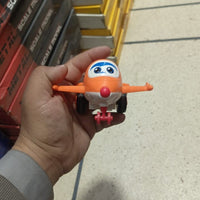 Transforming Aeroplane Friction Toy For Kids With Quick Character Change High Quality Abs Material And Fun Play (Random Color)