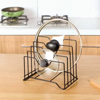 Multi Functional Kitchen Cutting Board And Pot Lid Organizer Rack Durable Space Saving Storage Solution For Daily Use