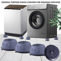 4Pcs Universal Anti‑Vibration Feet Pads | Washing Machine, Dryer, Refrigerator & Furniture Non‑Slip Rubber Mat (Big Size)