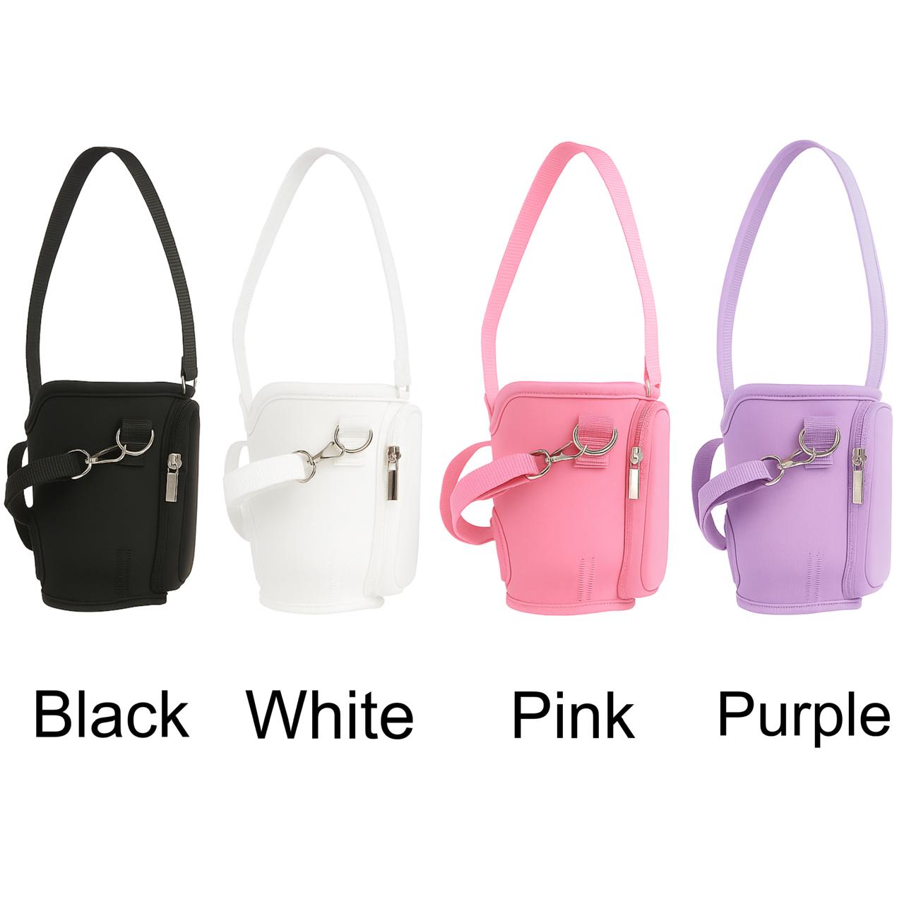 Tumbler Half Size Carrier Bag Portable Durable And Convenient Design For Easy Daily Carry And Storage - Black