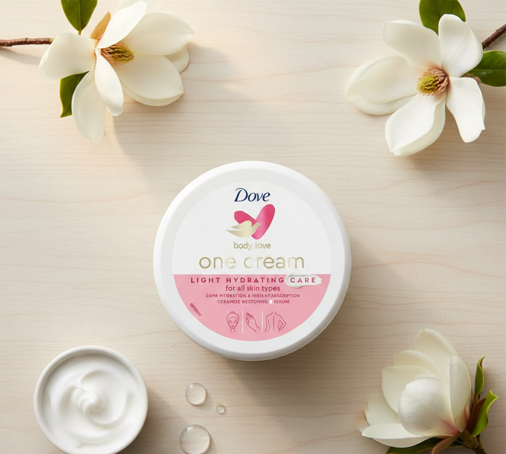 Dove Body Love One Cream – All-in-One Moisturizer for Face, Hands & Body | Deep Hydration, Soft Skin & Nourishing Daily Care ( 250 )gram