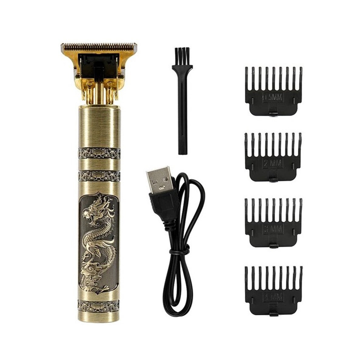 Vintage T9 Hair Trimmer For Men Professional USB Rechargeable Beard And Hair Cutting Machine Precision Shaver
