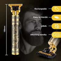 Vintage T9 Hair Trimmer For Men Professional USB Rechargeable Beard And Hair Cutting Machine Precision Shaver