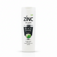 ZINC Anti-Dandruff Shampoo | For Men & Women | Complete Zinc Pro Formula | Black Shine | 340ml
