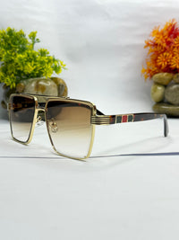 Luxury Square Black Gradient Sunglasses for Men & Women