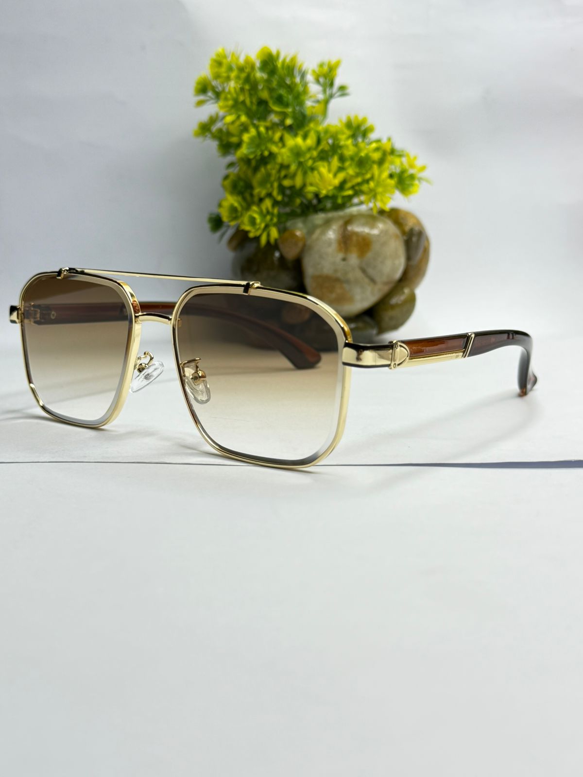 Luxury Square Black Gradient Sunglasses for Men & Women