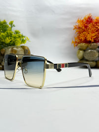 Luxury Square Black Gradient Sunglasses for Men & Women