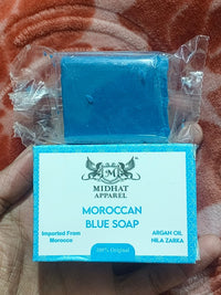 Moroccan Blue Soap 50g | Argan Oil & Nila Zarka Infusion | Authentic & Exotically Scented