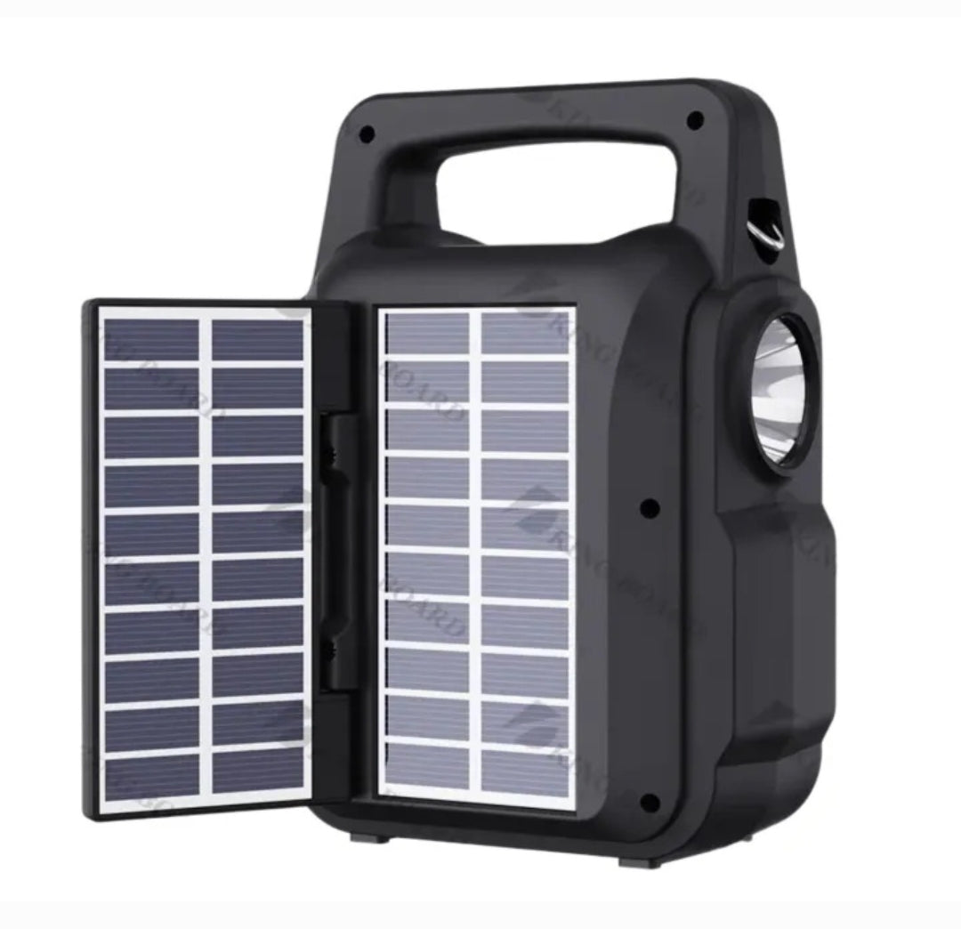 GTS‑1767 Solar Wireless Bluetooth Speaker | MP3, FM Radio, SD Card, USB | LED Flashlight Portable