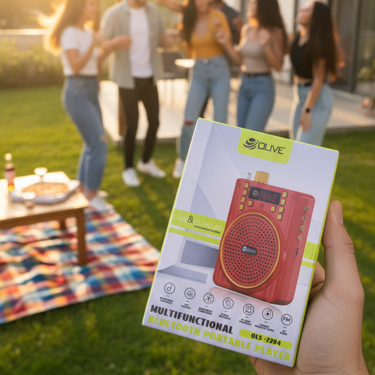 OLS 2204 Wireless Portable Speaker | Deep Bass | Compact Bluetooth Sound System