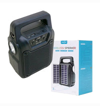 GTS‑1767 Solar Wireless Bluetooth Speaker | MP3, FM Radio, SD Card, USB | LED Flashlight Portable