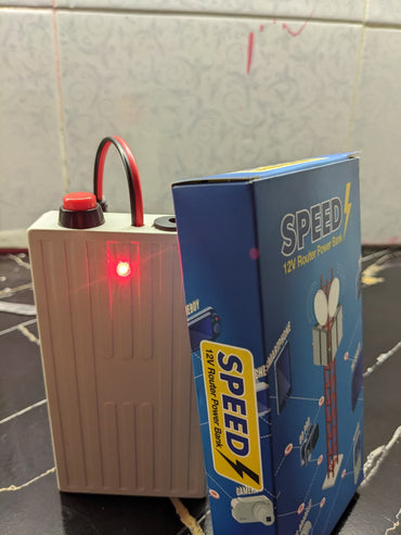 Speed 12V Router Power Bank – Mini UPS Backup Battery for WiFi Router - 20,000 mAh