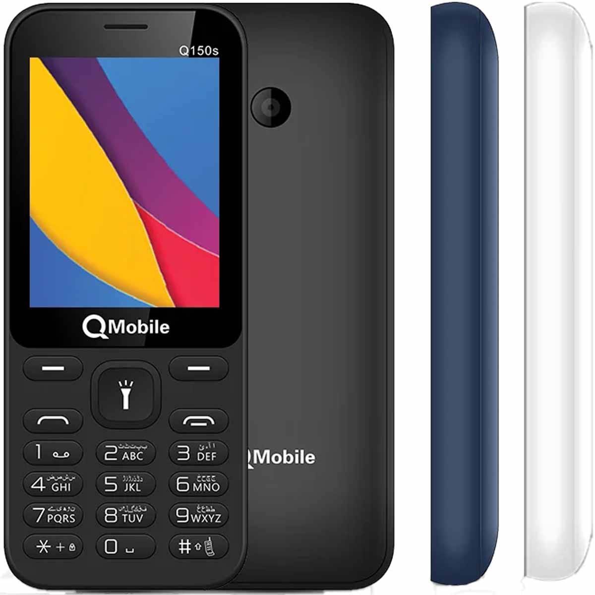 QMobile Q150S Dual Sim PTA Approved Mobile With 2.4 Inches LCD 1000mAh Battery Digital Camera And Wireless FM Radio (Random Color)