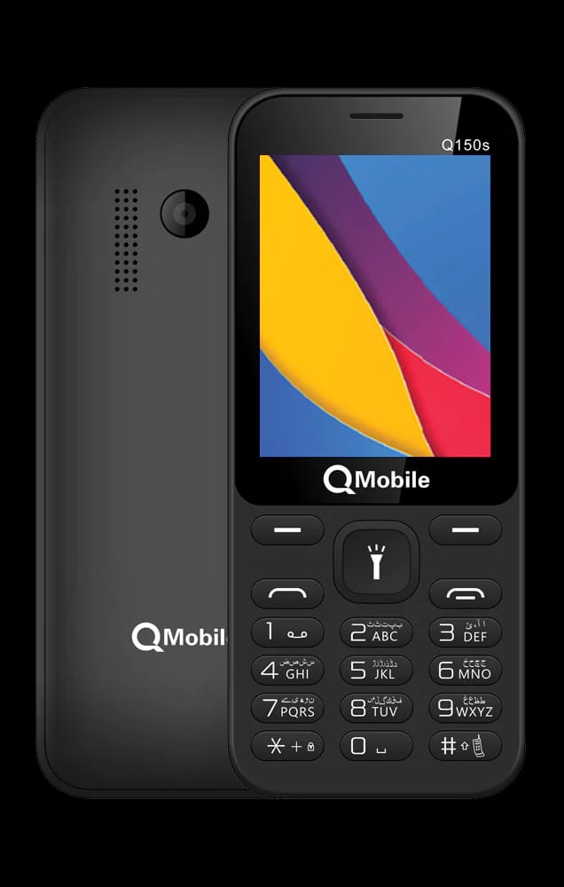 QMobile Q150S Dual Sim PTA Approved Mobile With 2.4 Inches LCD 1000mAh Battery Digital Camera And Wireless FM Radio (Random Color)