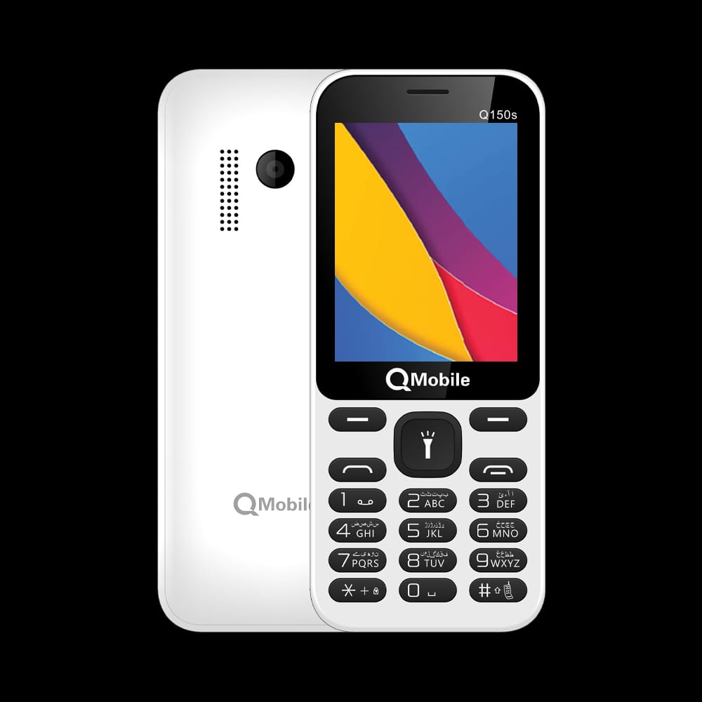 QMobile Q150S Dual Sim PTA Approved Mobile With 2.4 Inches LCD 1000mAh Battery Digital Camera And Wireless FM Radio (Random Color)