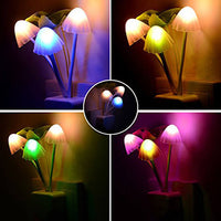 Mushroom Night Light Dusk To Dawn Sensor LED Night Lights Flower Lamp Bedroom Baby Room Lamps For Kids Gifts