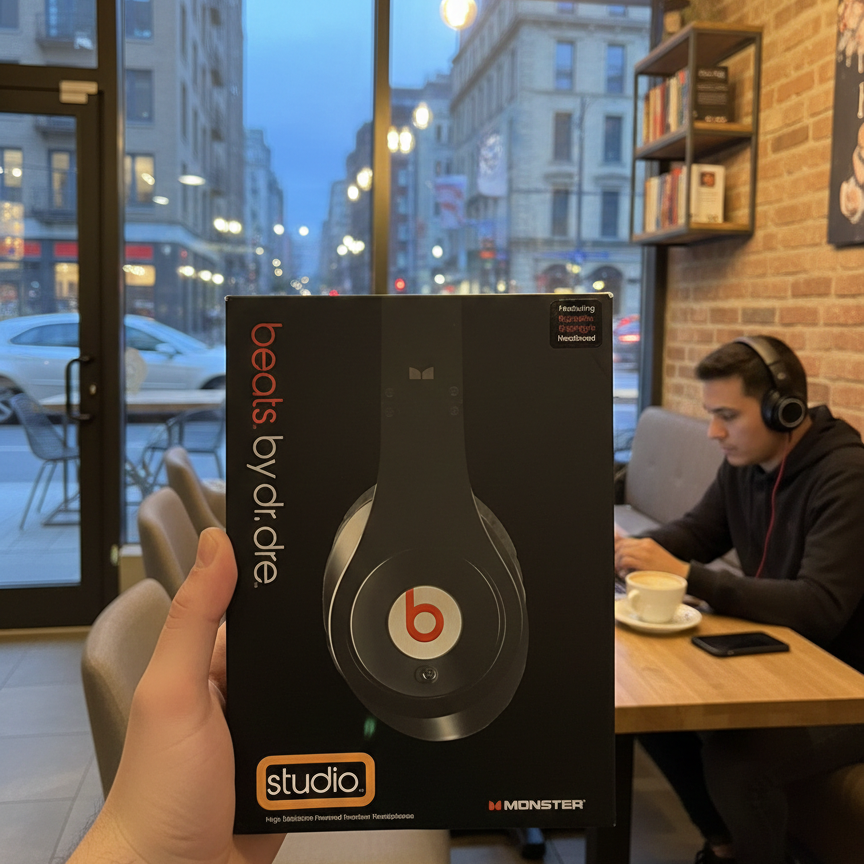 Monster Beats by Dr. Dre Studio Over‑Ear Headphones | Premium Sound | Noise Isolation | Stylish Design | Made In Japan
