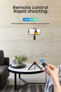 Y9 Wireless Selfie Stick Tripod with Bluetooth Remote Control – Adjustable Phone Stand for Photos & Videos