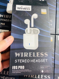 i9S Pro Wireless Stereo Headset | TWS Technology | Bluetooth 5.0 | Noise Reduction | iOS & Android (Random Colour)