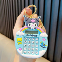 Cute Calculator Keychain | Trendy Stationery | Mini Portable | Fun Problem Solving (Random Color)