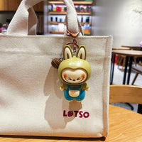 Labubu Face Changing Doll Toy | Mini Cartoon Keychain | Cute Style Decompression Toy | ( Random Color )