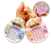 Cute Calculator Keychain | Trendy Stationery | Mini Portable | Fun Problem Solving (Random Color)