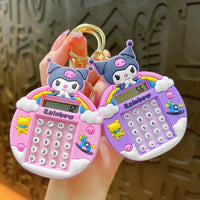 Cute Calculator Keychain | Trendy Stationery | Mini Portable | Fun Problem Solving (Random Color)