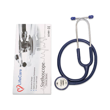 ESteth Classic Stethoscope – Dual Head, Cardiac Quality, Stainless Steel, Non-Chill Ring – 32 Inches – CANADIAN