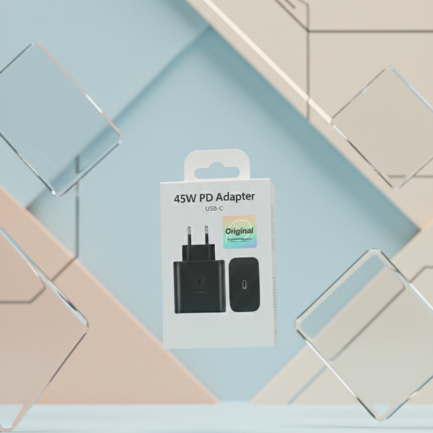 Samsung 45W PD Power Adapter High Power Delivery Charging Adapter For Efficient And Reliable Charging without cable